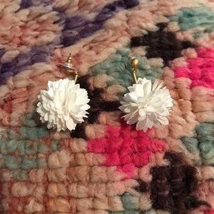 J. Crew drop pom pom Earrings